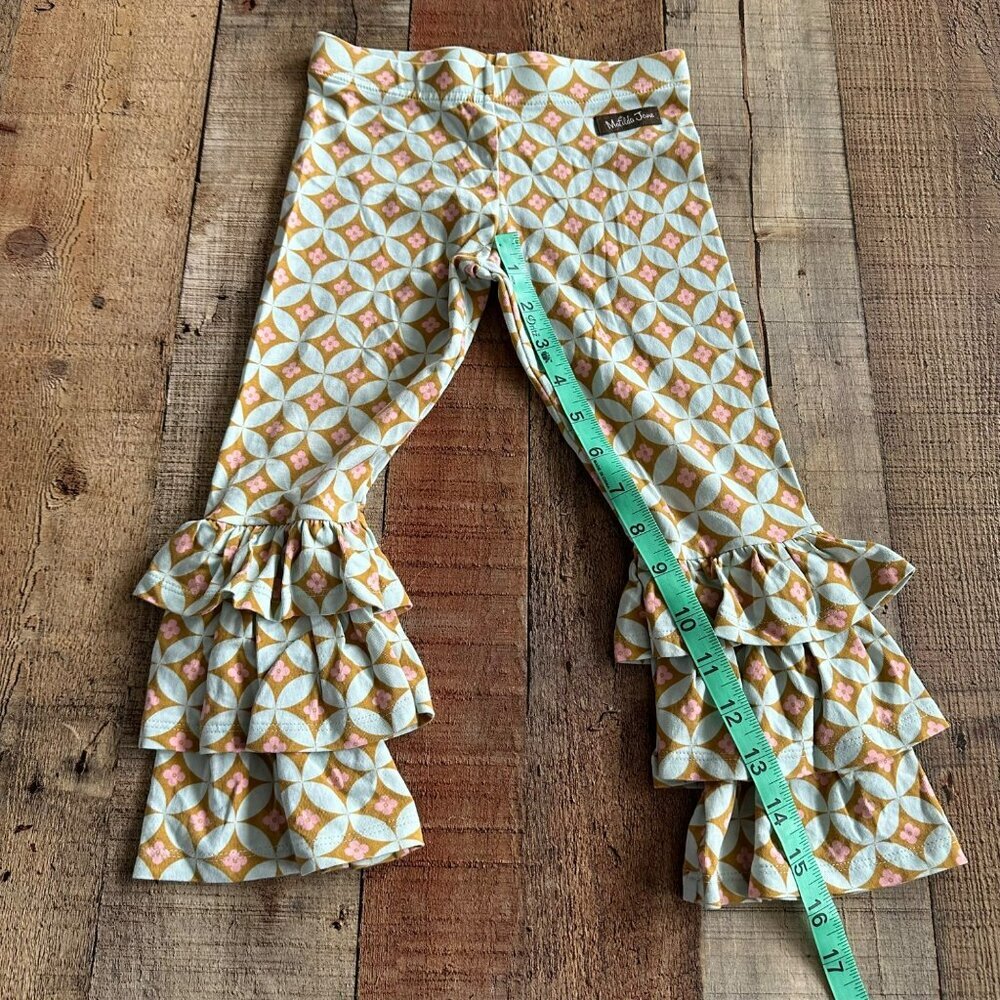 Matilda Jane Girls 2 Latticework Benny Ruffle Leggings Spring 2015 Hello Lovely - Picture 4 of 6